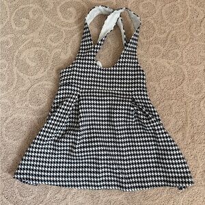 Mayoral Monochrome Houndstooth Dress